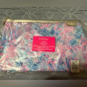 LILLY PULITZER CELESTIAL BLUE SEEK AND SEA GW PVC Pouch